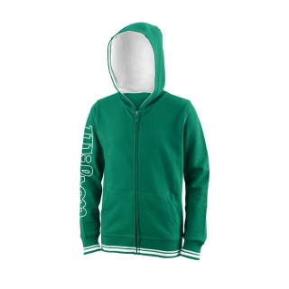 Wilson Bluza z kapturem Team II Full-Zip zielona dziecięca